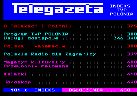 Telegazeta TVP Polonia – strona 102, podstrona 3 z 4